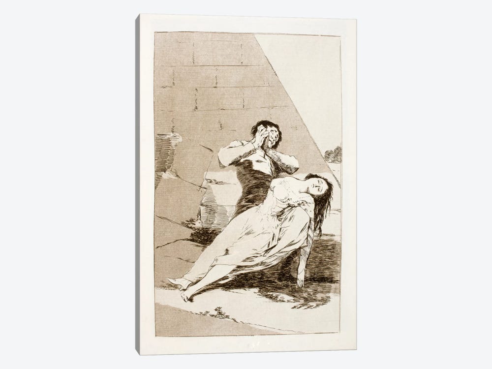 Los Caprichos:Tantalo, Plate 9 by Francisco Goya 1-piece Canvas Wall Art