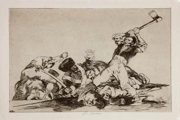 Francisco Goya: The Disasters of War: The Same Thing, Plate 3 by Francisco Goya