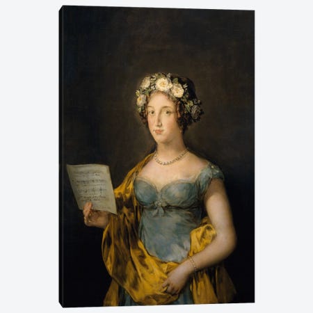 Duchess of Abrantes, 1838 Canvas Print #15367} by Francisco Goya Canvas Art