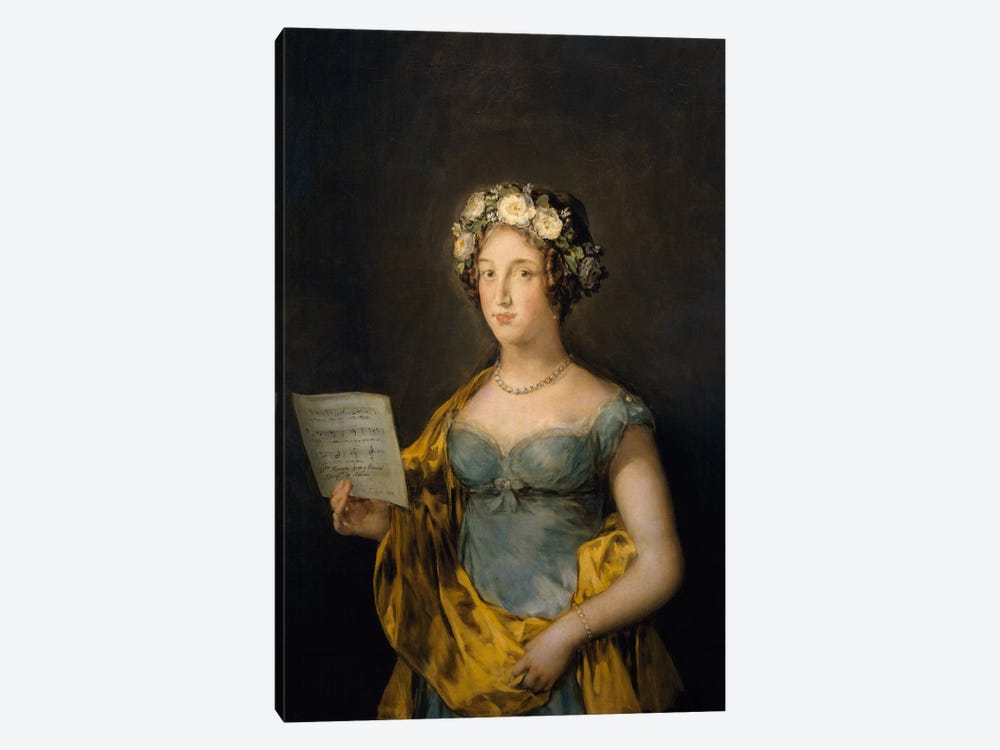 Duchess of Abrantes, 1838 by Francisco Goya 1-piece Canvas Print