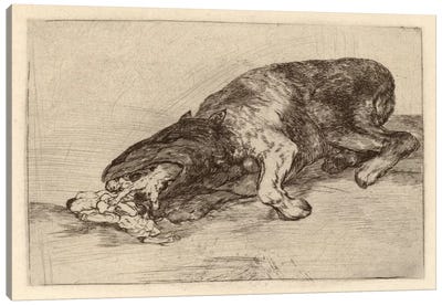 Fierce Monster, 1820 Canvas Art Print - Francisco Goya