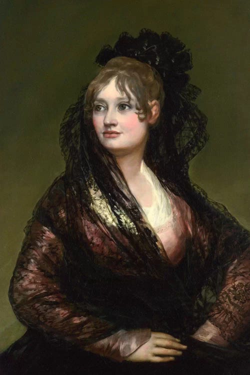 Portrait of Dona Isabel de Porcel by Francisco Goya wall art