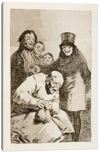 Los Caprichos: Why Hide Them? Canvas Art Print - Francisco Goya