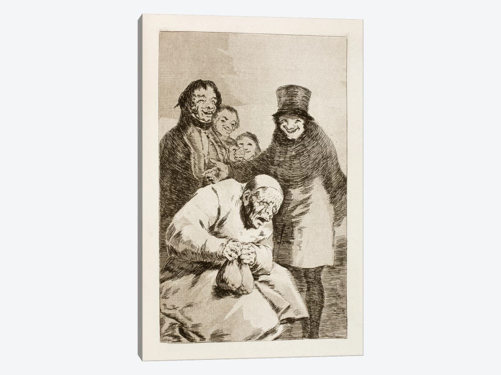 Los Caprichos: Why Hide Them? by Francisco Goya 1-piece Canvas Art