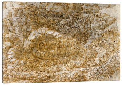 Deluge, 1518 Canvas Art Print - Wave Art