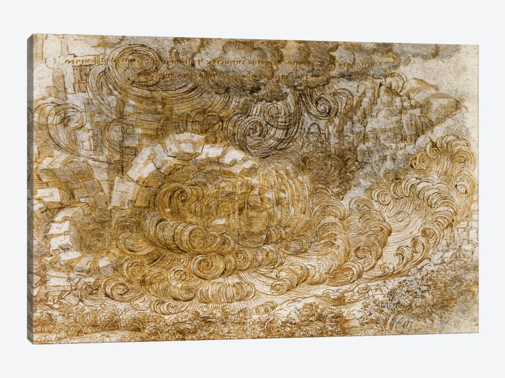 Deluge, 1518 by Leonardo da Vinci 1-piece Art Print