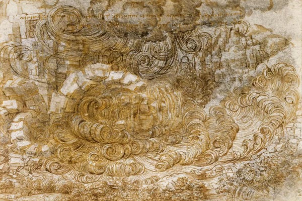 Renaissance: Deluge, 1518 by Leonardo da Vinci