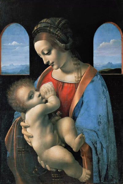 Christianity: Madonna Litta, 1490 by Leonardo da Vinci