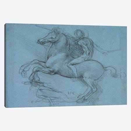 A Study for an Equestrian Monument, 1490 Canvas Print #15409} by Leonardo da Vinci Canvas Wall Art