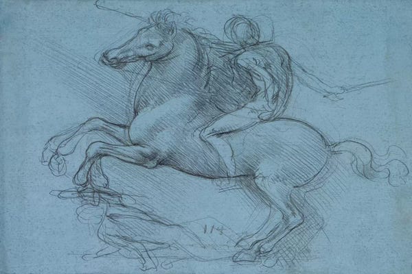 Leonardo da Vinci: A Study for an Equestrian Monument, 1490 by Leonardo da Vinci