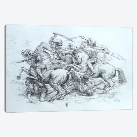 The Battle of Anghiari, 1505 Canvas Print #15411} by Leonardo da Vinci Canvas Art Print
