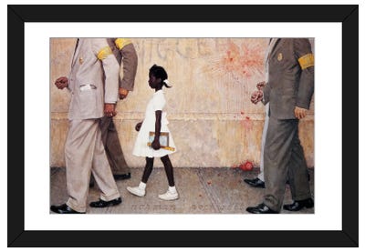 The Problem We All Live With (Ruby Bridges) Paper Art Print - Best Selling Paper