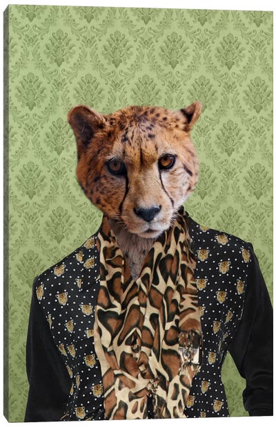 Chase the Cheetah Canvas Art Print - Animal Personalities