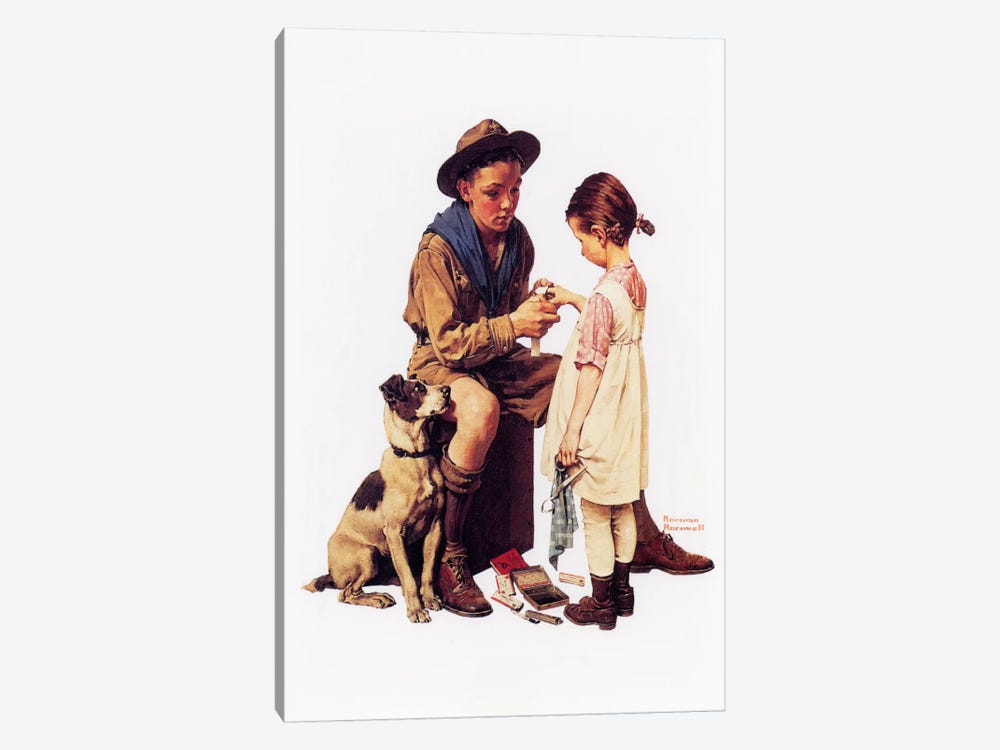 Young Doctor by Norman Rockwell 1-piece Canvas Art