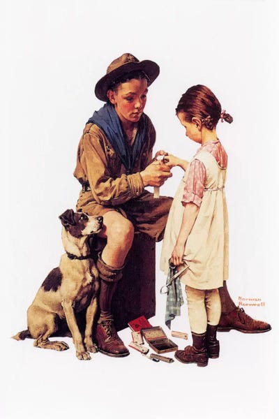 Norman Rockwell: Young Doctor by Norman Rockwell