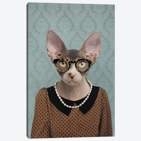 Shelly the Sphynx Cat Canvas Print #15492} by 5by5collective Art Print