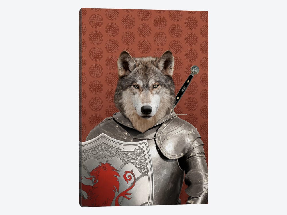 William the Wolf by 5by5collective 1-piece Canvas Art Print