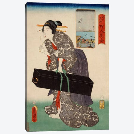 Takanawa Japanese Canvas Print #1602} by Utagawa Kunisada Canvas Wall Art