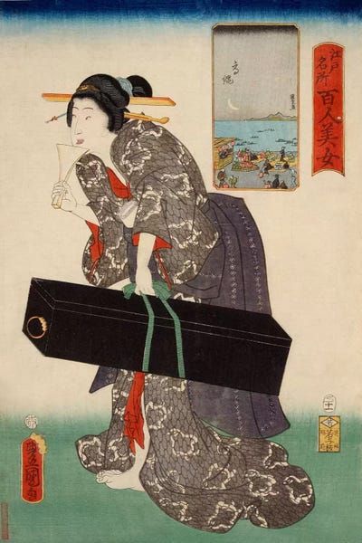 Ukiyo-e: Takanawa Japanese by Utagawa Kunisada