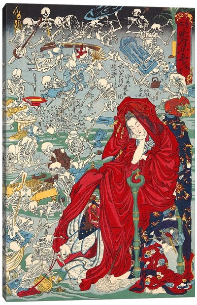 Jigoku Dayu (hell Courtesan) Canvas Art Print - Mythological Figures