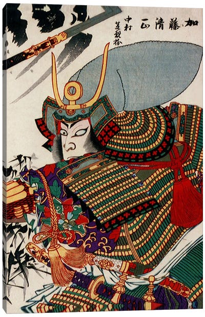 Kato Kiyomasa Canvas Art Print - Samurai Art