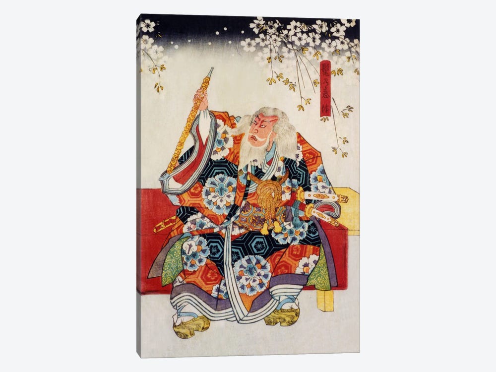 Old Samurai by Unknown Artist 1-piece Canvas Art Print