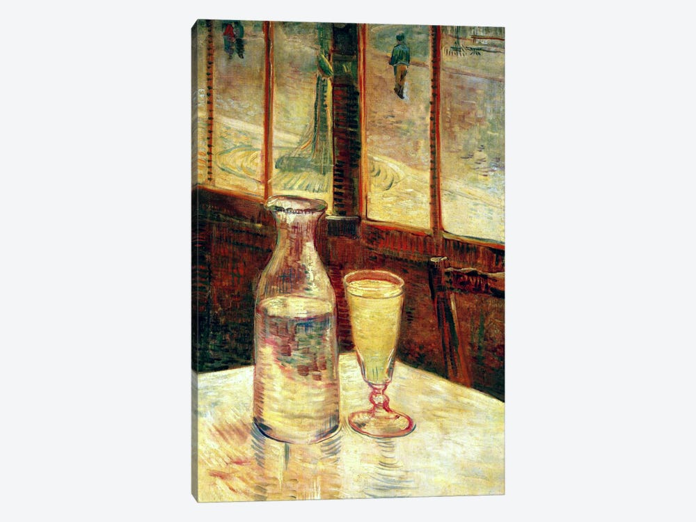 The Still Life with Absinthe by Vincent van Gogh 1-piece Canvas Artwork
