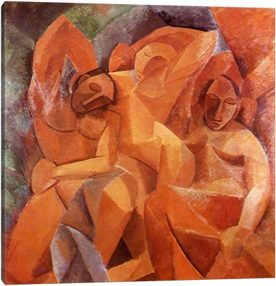 Three Women Canvas Art Print - Pablo Picasso