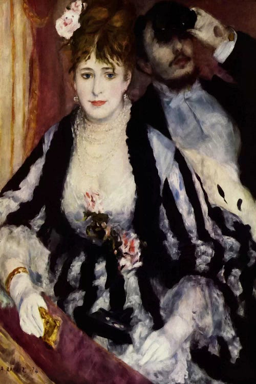The Theatre Box (La Loge) by Pierre-Auguste Renoir wall art