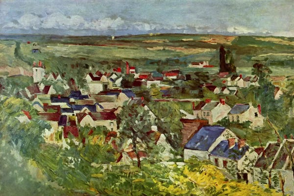 Country: View of Auvers by Paul Cezanne