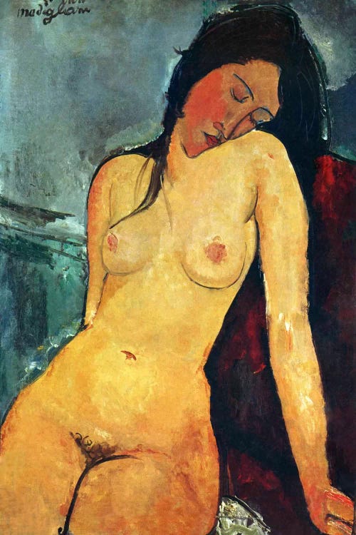 Seated Nude by Amedeo Modigliani wall art