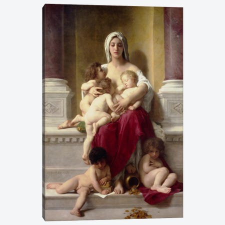 Charity Canvas Print #1737} by William-Adolphe Bouguereau Art Print