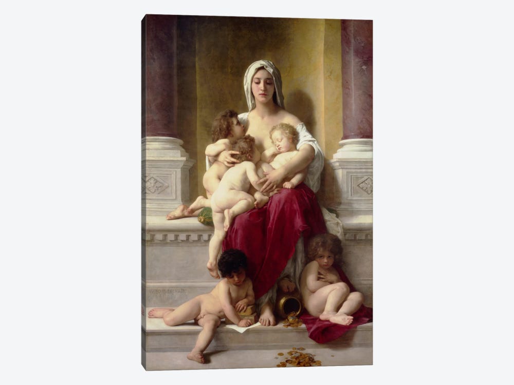 Charity by William-Adolphe Bouguereau 1-piece Art Print