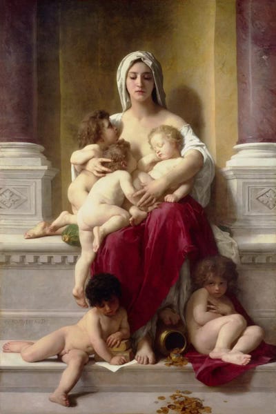 Neoclassicism: Charity by William-Adolphe Bouguereau