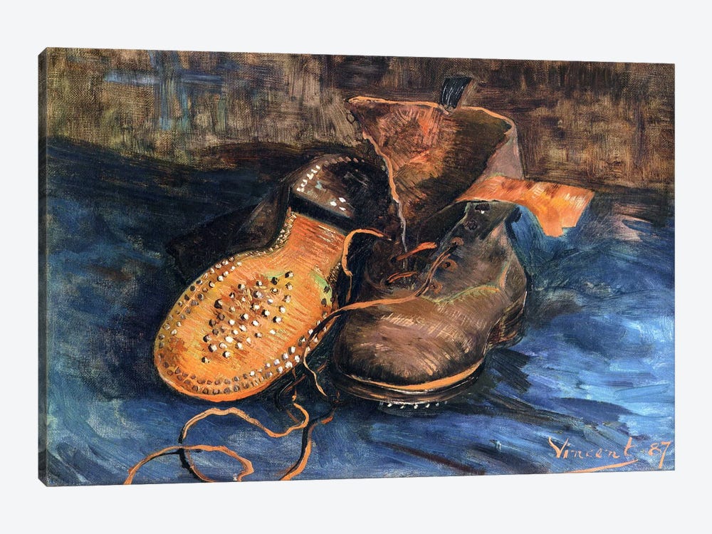 A Pair of Shoes by Vincent van Gogh 1-piece Canvas Art Print