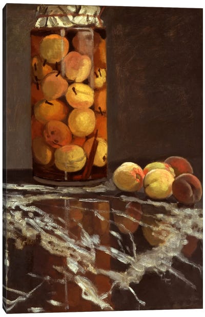 Jar of Peaches (Das Pfirsichglas) Canvas Art Print