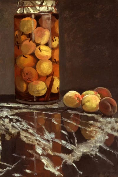 Claude Monet: Jar of Peaches (Das Pfirsichglas) by Claude Monet