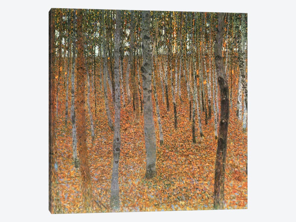 Forest of Beech Trees by Gustav Klimt 1-piece Canvas Art