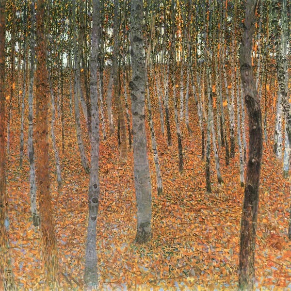Earls Green: Forest of Beech Trees by Gustav Klimt