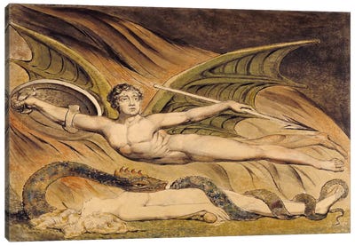 Satan Exulting Over Eve Canvas Art Print - Christian Art