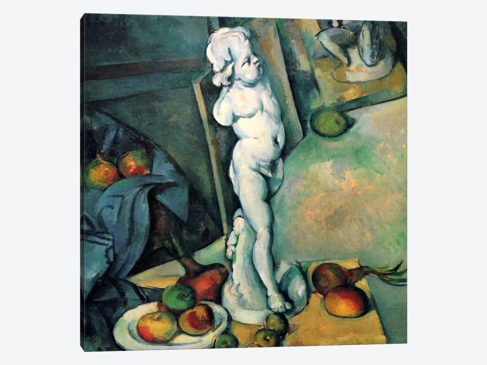 Still Life with Cherub by Paul Cezanne 1-piece Canvas Artwork