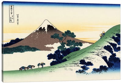 Inume Pass in The Kai Province Canvas Art Print - Japanese Fine Art (Ukiyo-e)