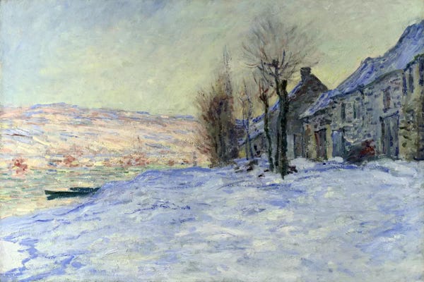 Claude Monet: Lavacourt Sunshine and Snow by Claude Monet