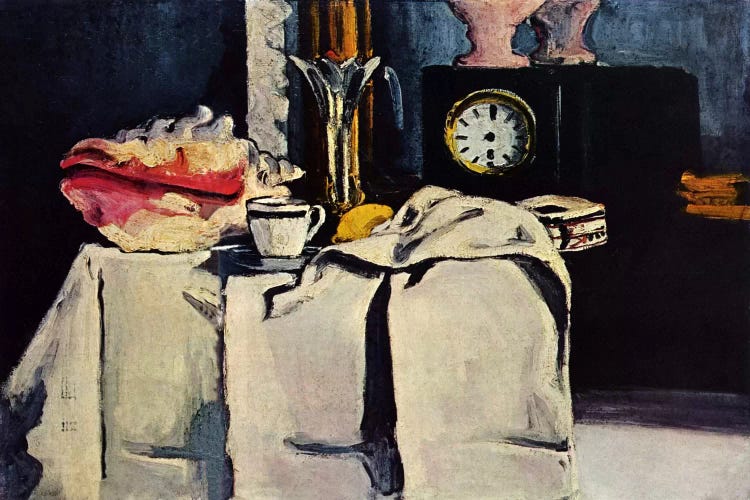 The Black Clock by Paul Cezanne wall art