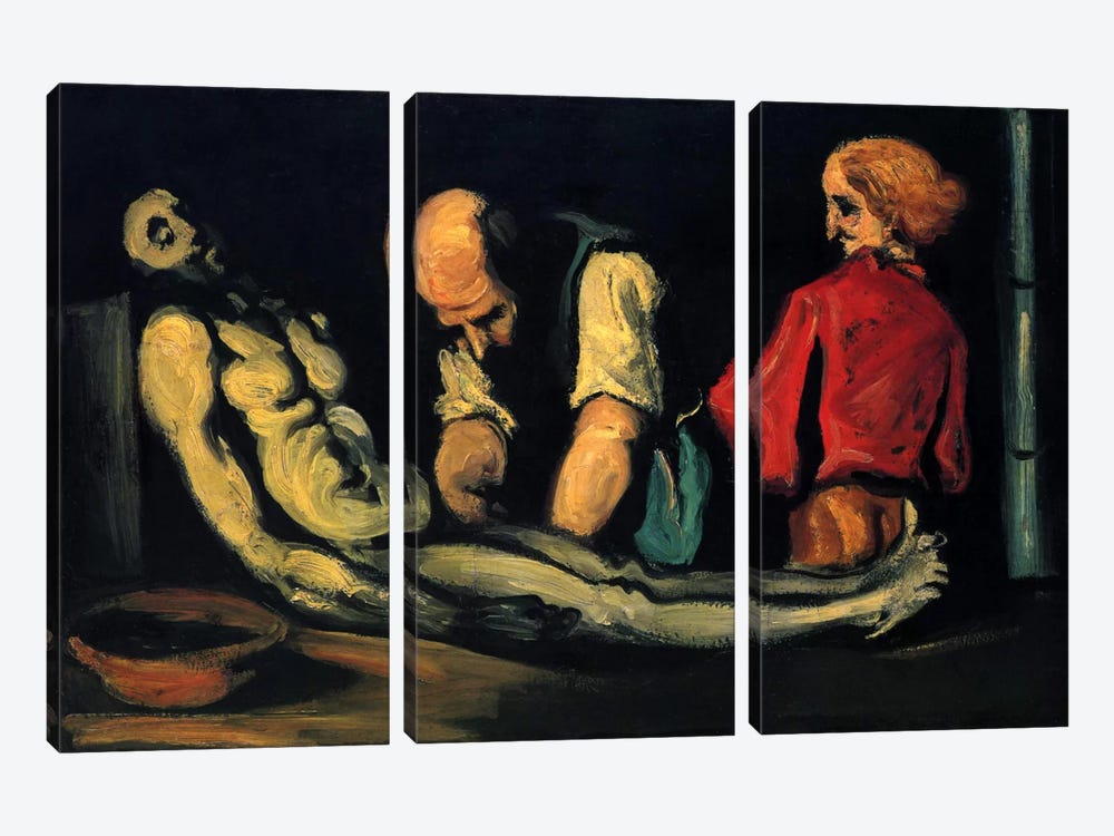Preparation for The Funeral (The Autopsy) by Paul Cezanne 3-piece Canvas Artwork