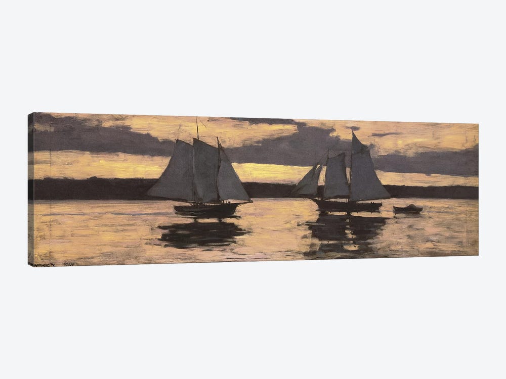 GloucesterMackerel Fleet at Sunset by Winslow Homer 1-piece Canvas Artwork