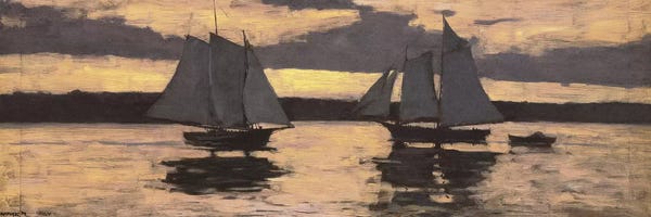 Realism: GloucesterMackerel Fleet at Sunset by Winslow Homer