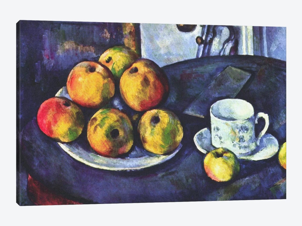Still Life with Apples by Paul Cezanne 1-piece Canvas Art