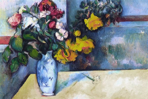 Paul Cezanne: Still Life: Flowers in a Vase by Paul Cezanne