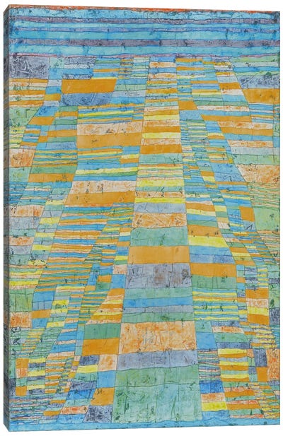 Primary Route and Bypasses Canvas Art Print - Paul Klee